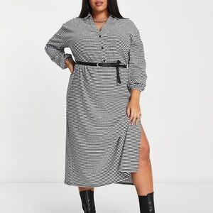 Black and White Shirt Dress NWT